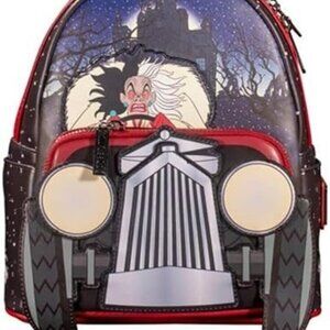 Loungefly Disney Cruella de Ville Driving Car Mini Backpack NWT
